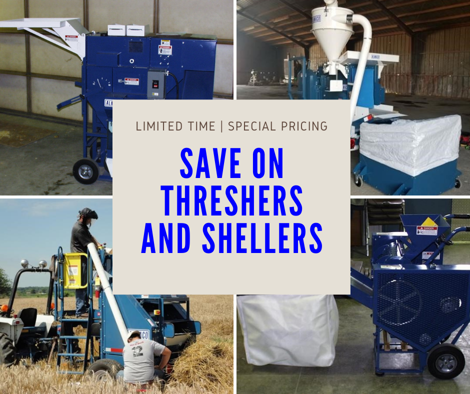 SPECIAL PRICING: ALMACO THRESHERS AND SHELLERS